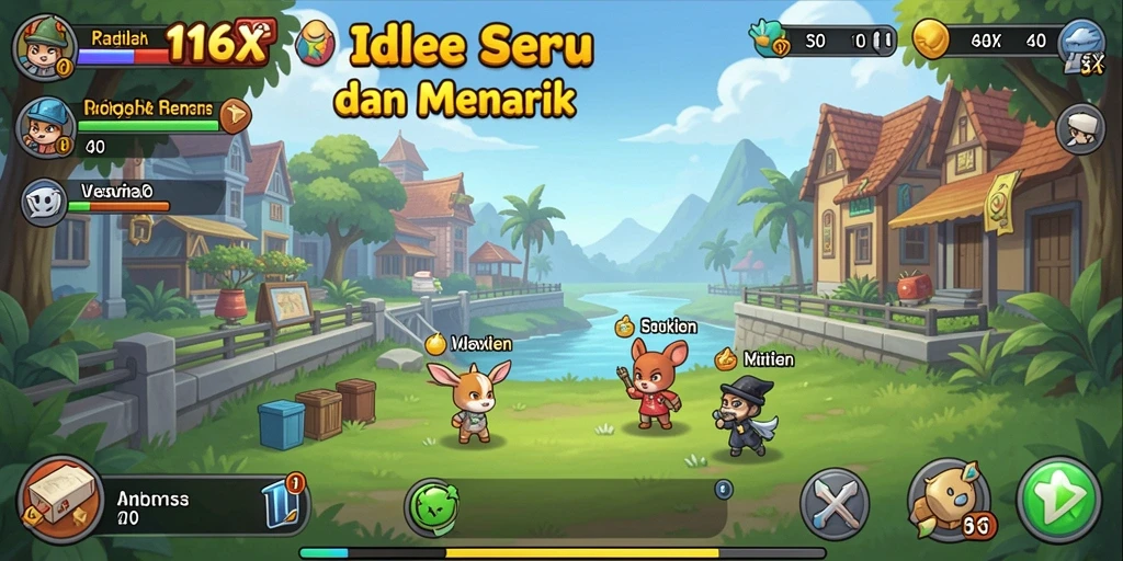 Tampilan gameplay seru dan menarik dari 116X.