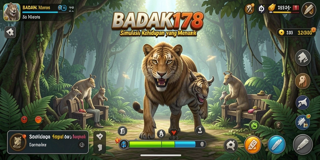 Tangkapan layar menunjukkan gameplay mendalam BADAK178 dengan interaksi sosial.