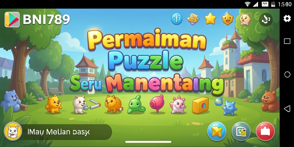 Screenshot BNI789 menampilkan gameplay puzzle yang seru dan penuh tantangan.