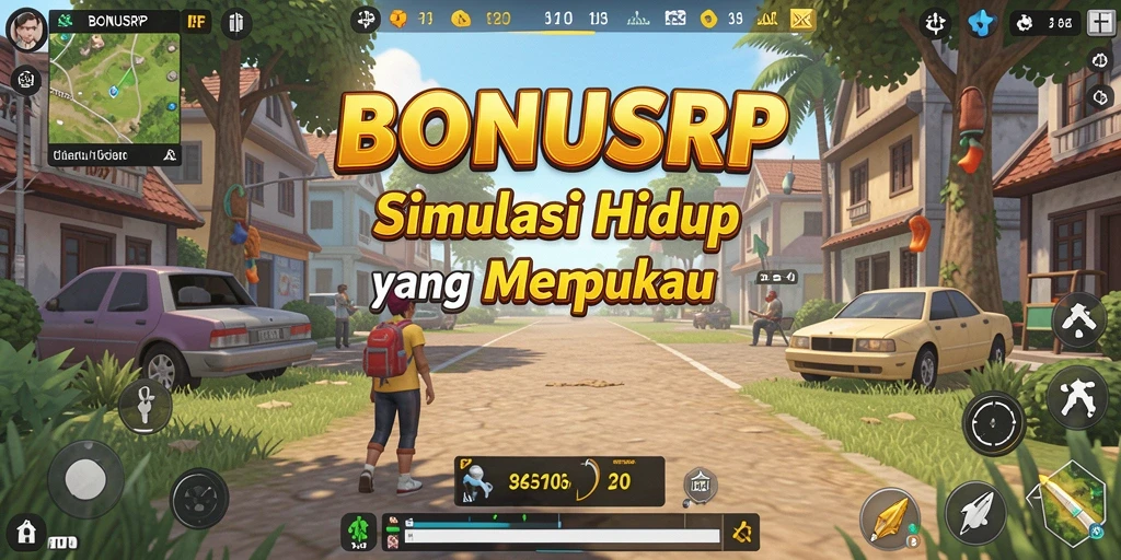 Tampilan gameplay menarik dari BONUSRP dalam simulasi kehidupan.
