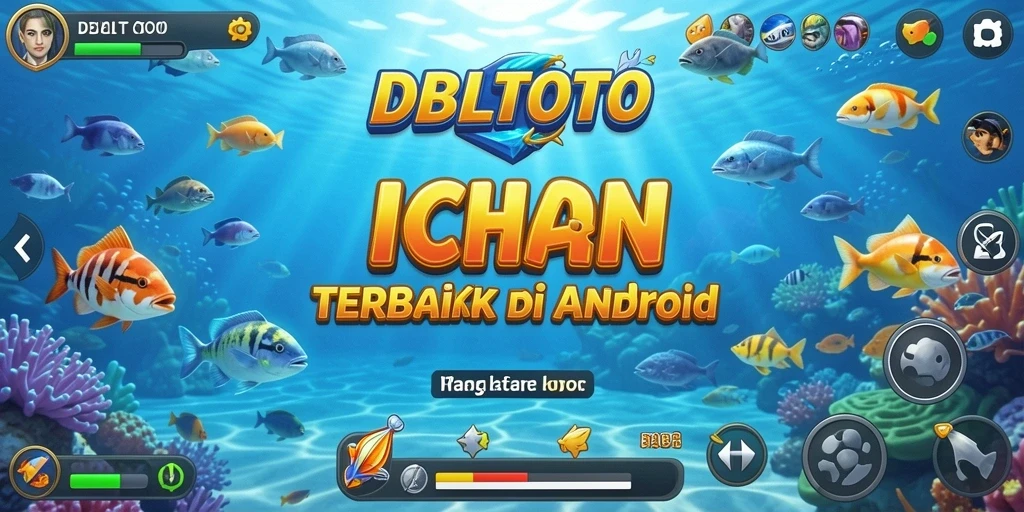 Tampilan gameplay seru DBLTOTO saat menembak ikan di lautan!