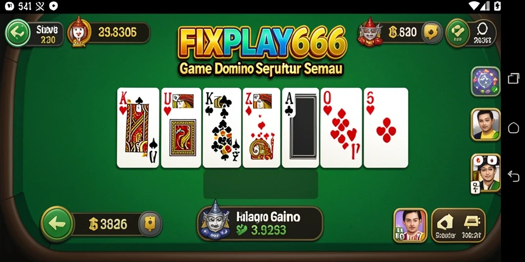 Tampilan screenshot FIXPLAY666 yang menunjukkan serunya gameplay Domino.