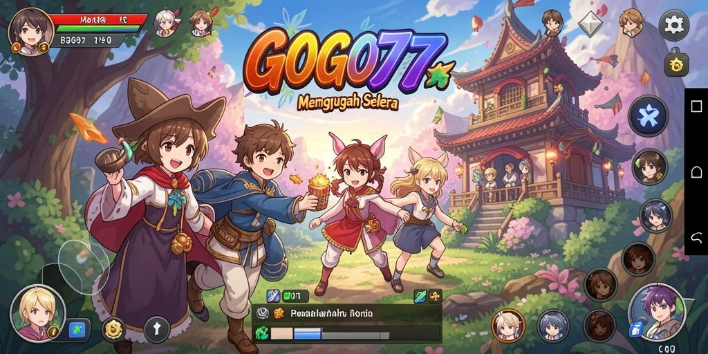 Screenshot gameplay menunjukkan karakter anime dalam aksi.