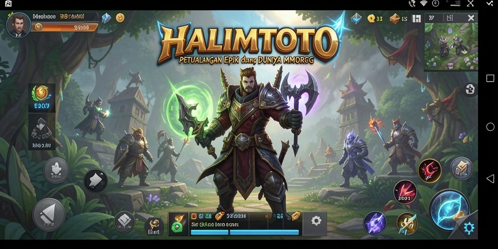Gameplay seru HALIMTOTO di dunia MMORPG yang luas.