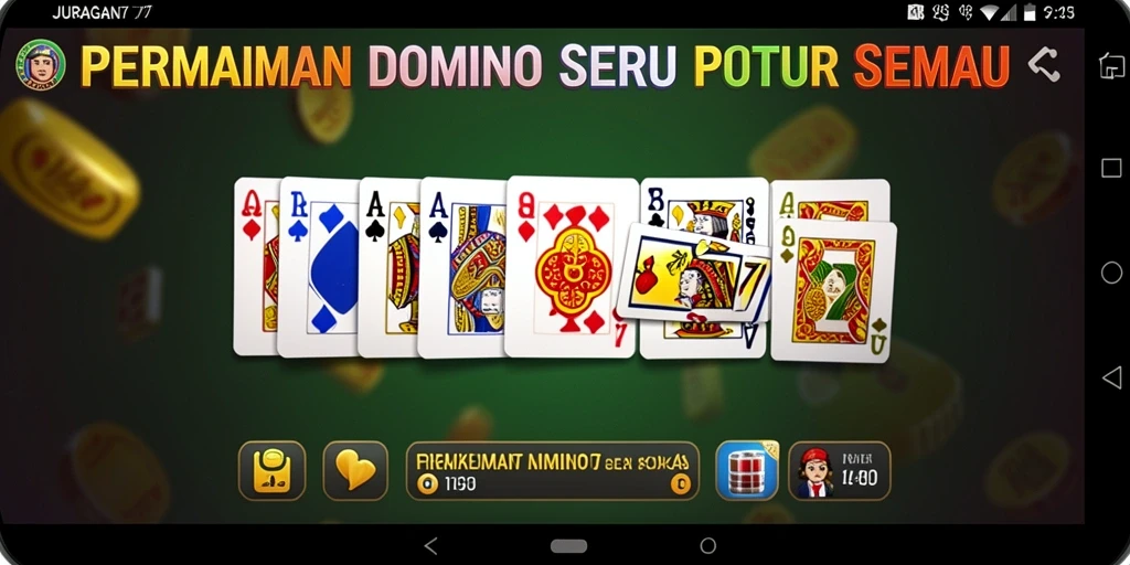 Tampilan gameplay seru dari JURAGAN77 dalam permainan Domino.