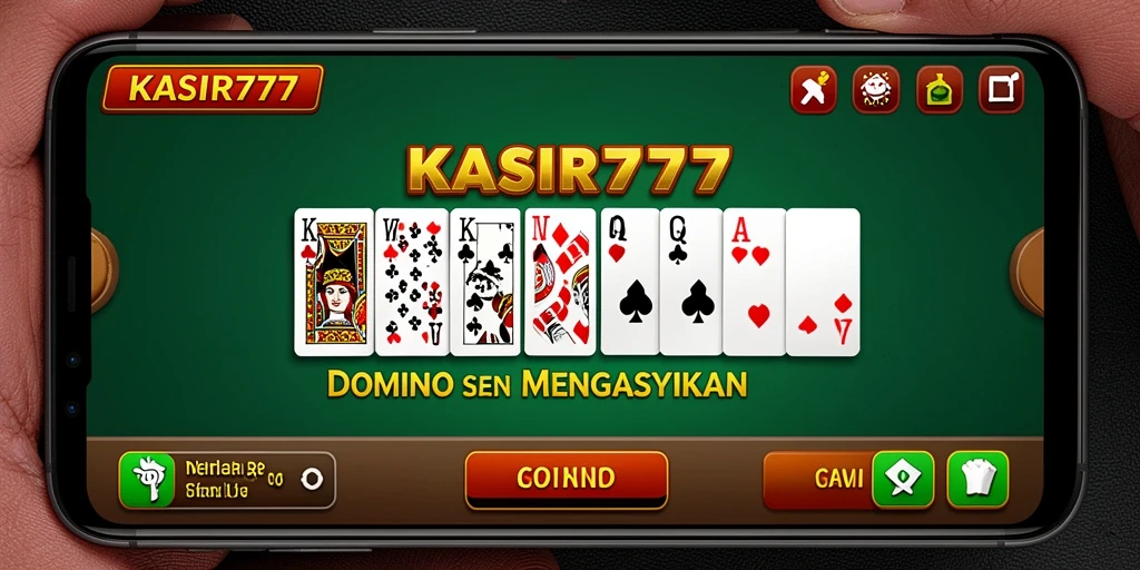 Tampilan gameplay seru KASIR777 dengan suasana permainan Domino yang memikat.