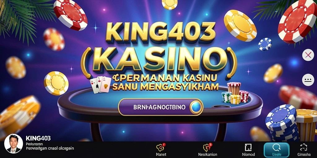 Tampilan permainan KING403 dengan grafis kasino yang memukau.