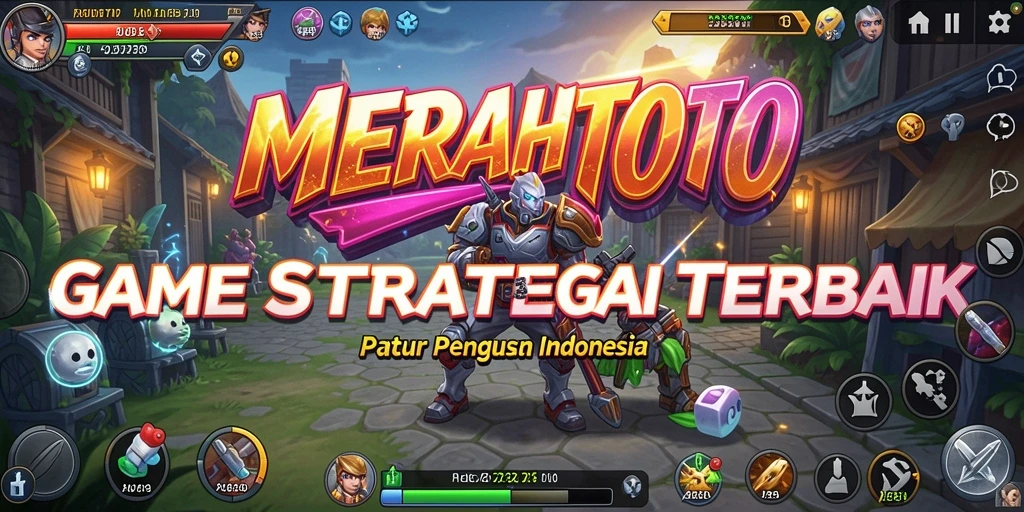 Tampilan gameplay MERAHTOTO dengan pertempuran strategis yang mendebarkan.
