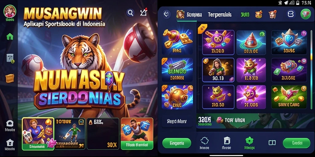 Tampilan menarik dari gameplay Sportsbook MUSANGWIN yang inovatif.