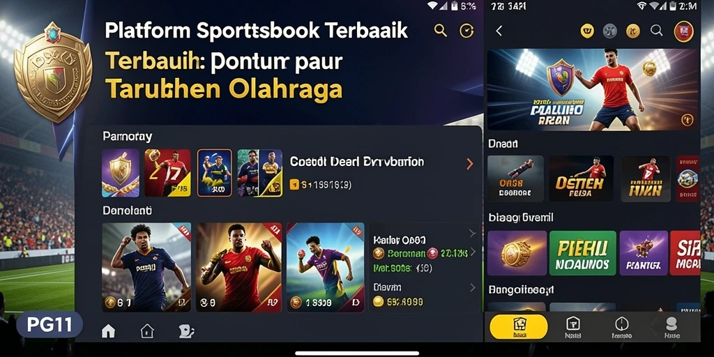 Tampilan visual menarik dari PG11 dengan fitur taruhan olahraga yang dinamis.