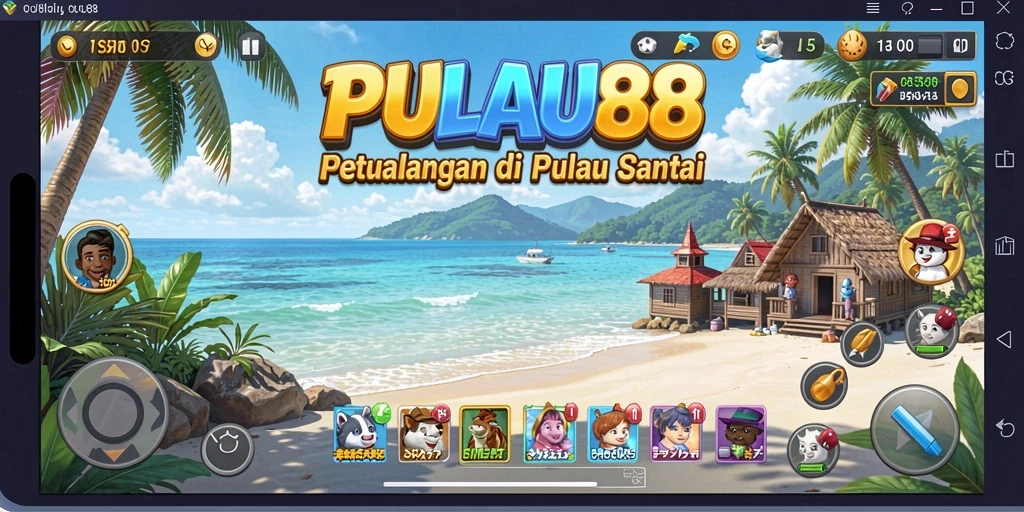 Screenshot PULAU88 menampilkan gameplay seru dan berwarna-warni.