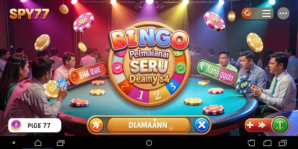 Tampilan gameplay Bingo yang menarik dan mengasyikkan di SPY77.