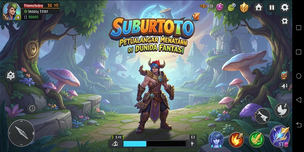 Screenshot menunjukkan aksi petualangan mendebarkan di SUBURTOTO.