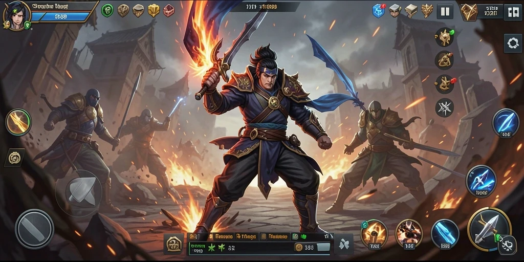 Screenshot gameplay TO288 yang menunjukkan aksi pertempuran strategis.