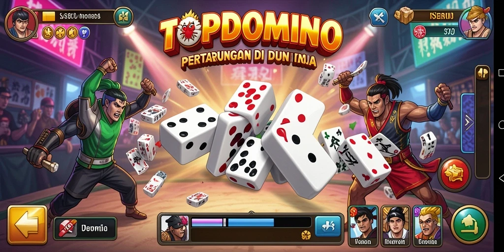 Tampilan menegangkan dalam pertarungan dominasi di TOPDOMINO.