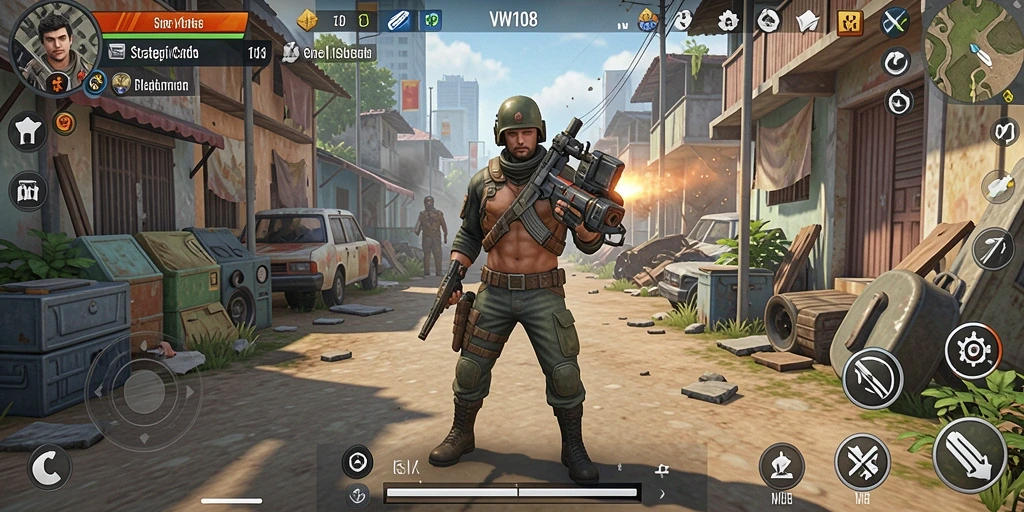 Gameplay seru VW108 menampilkan pertempuran strategi yang menegangkan.